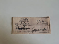 Jessica Walter signed check