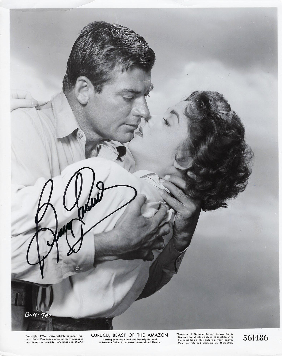Curucu, Beast of the Amazon Beverly Garland signed movie photo