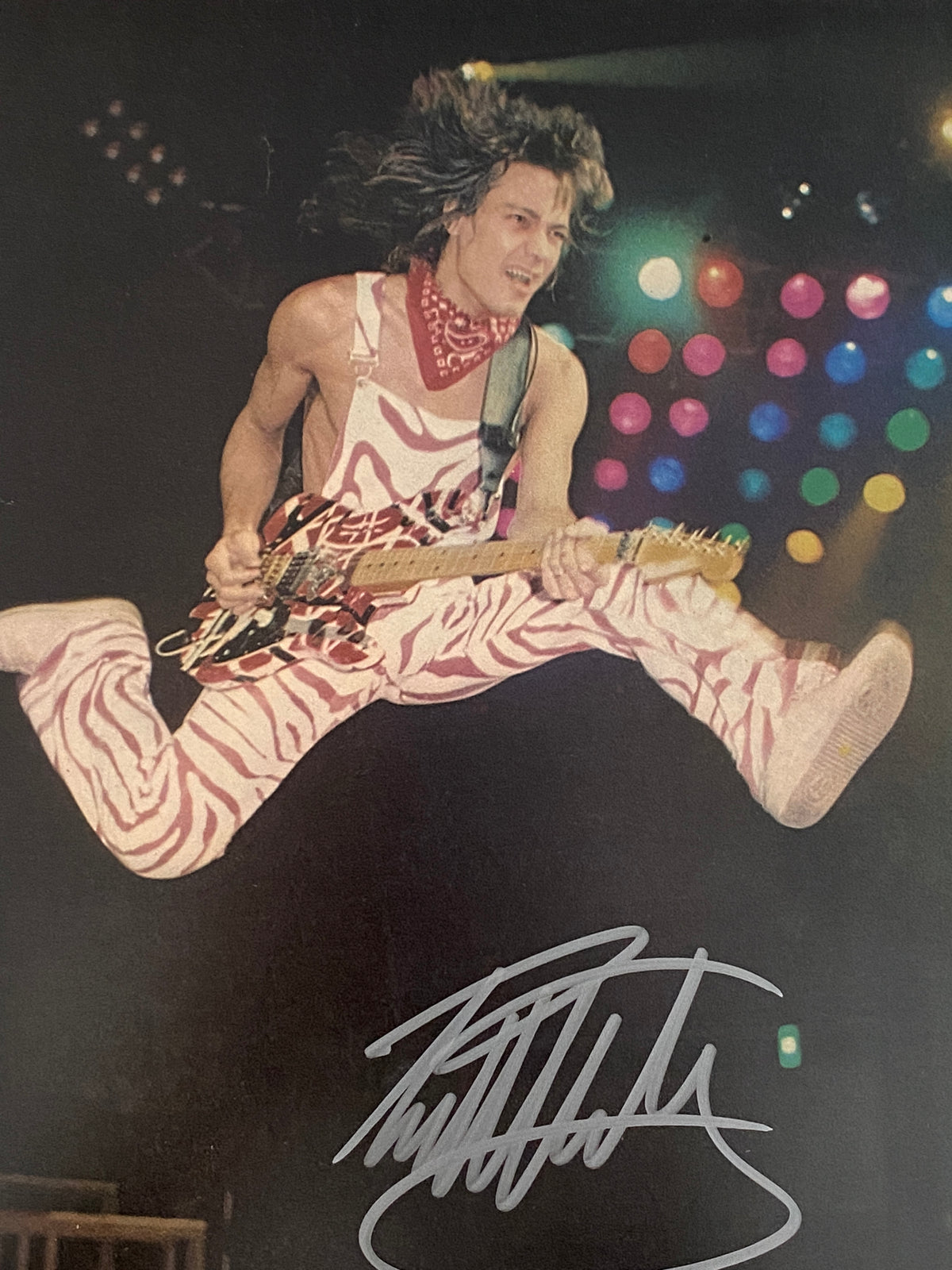 Eddie Van Halen signed photo