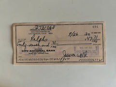 Jessica Walter signed check