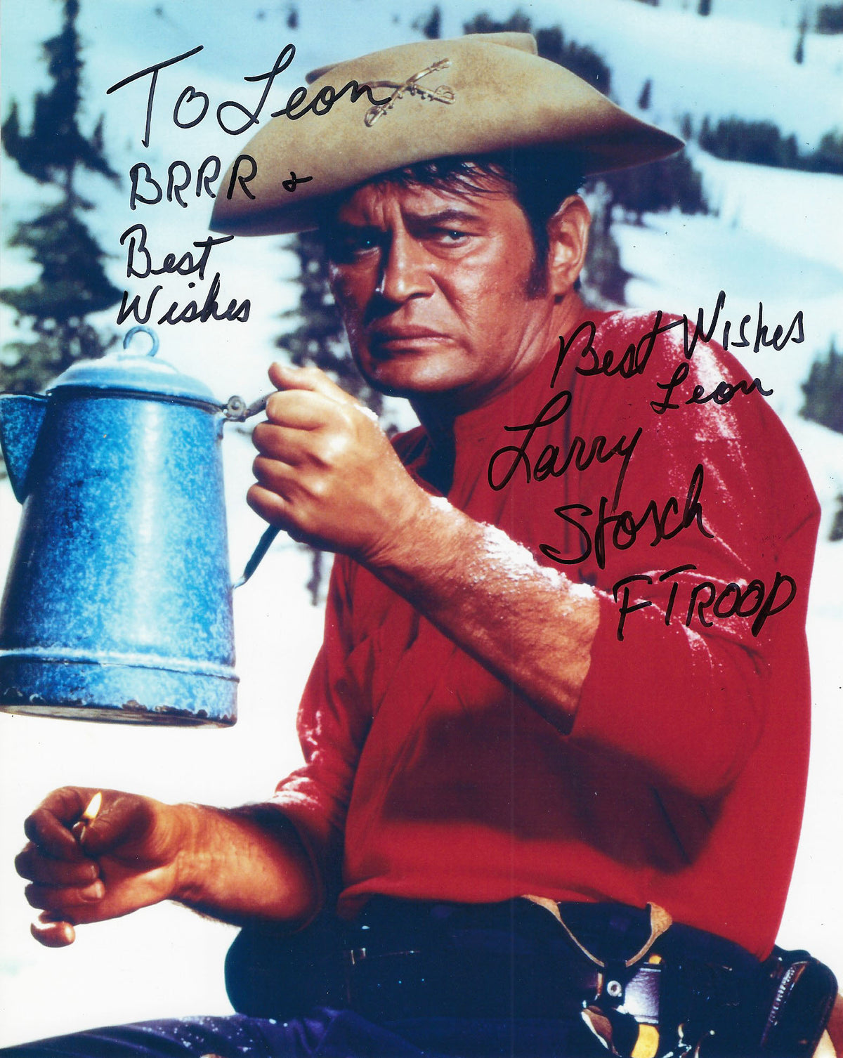 F-Troop Larry Storch signed photo