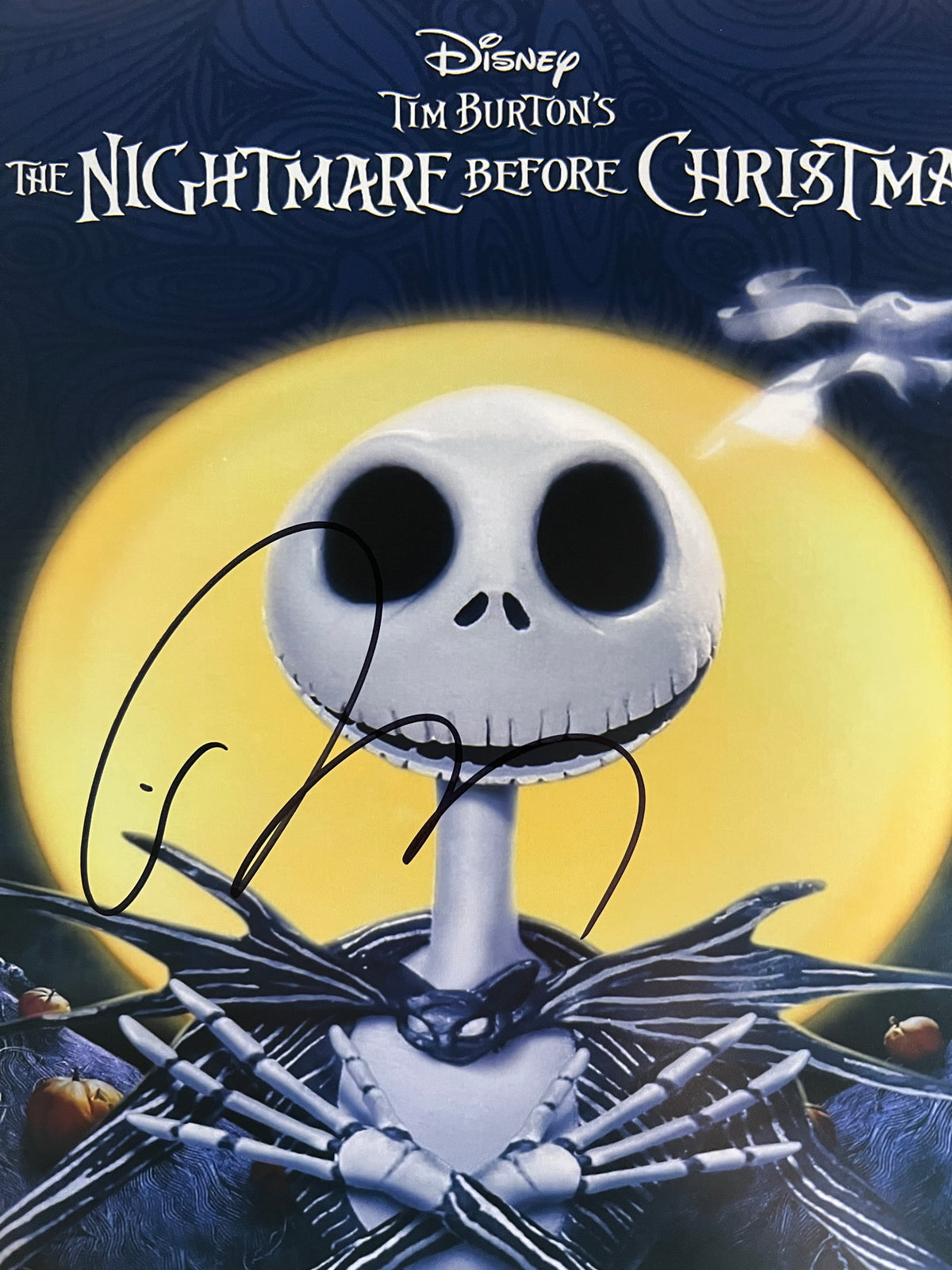 The Nightmare Before Christmas Tim Burton signed photo