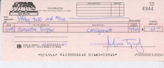 Samantha Eggar signed check