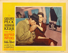 Gregory Peck and Deborah Kerr "Beloved Infidel" original Lobby Card
