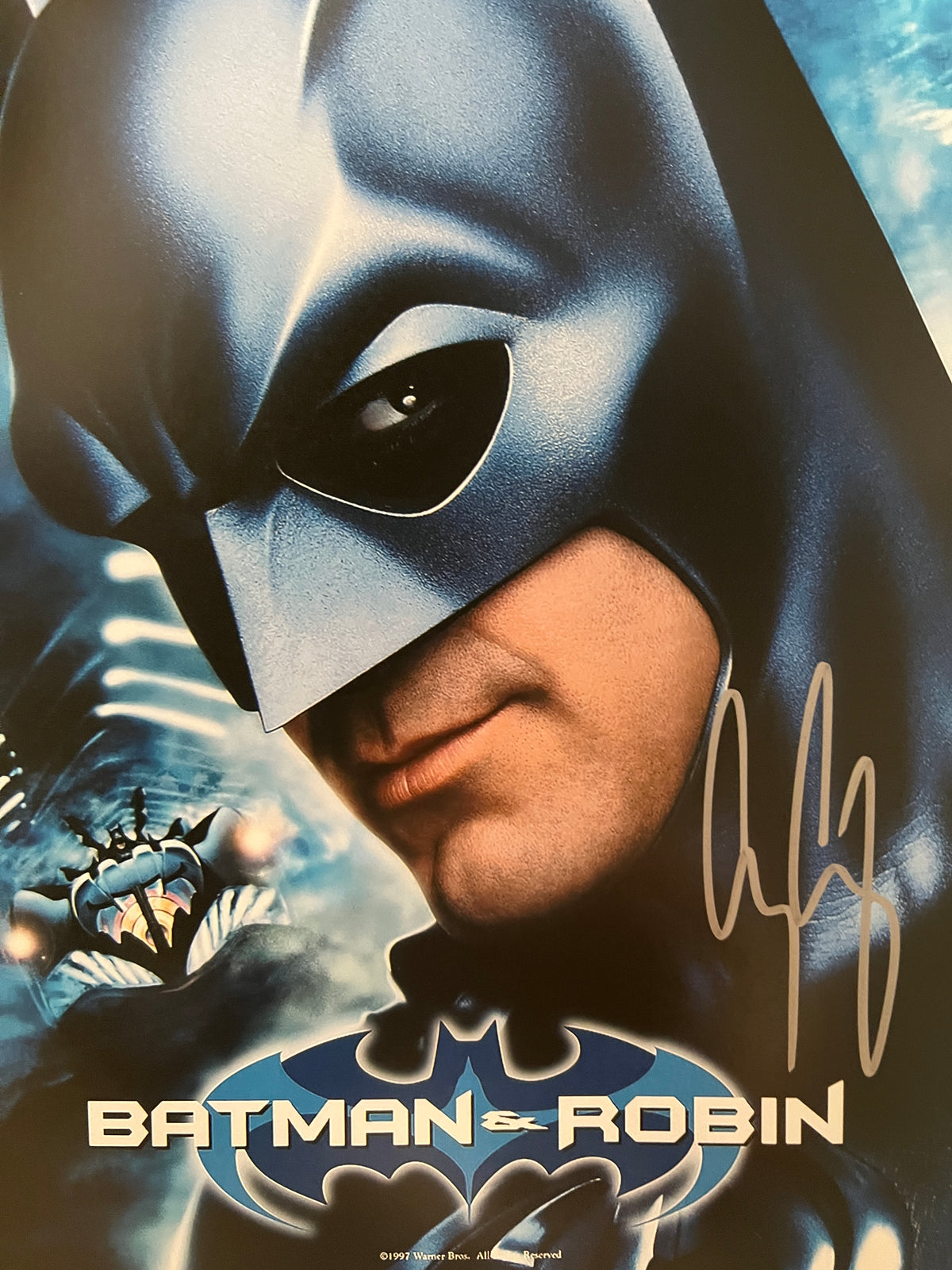 Batman & Robin George Clooney signed photo